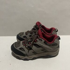 Merrell Boys Moab 3 Low MK265705 Gray Hiking Shoes Size 13.5 M Waterproof
